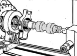 Rà gá cho tâm phôi song song với phương chạy dao dọc và song song với mặt bàn 14