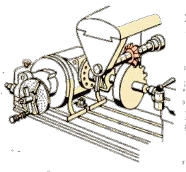 Hình 5 5 Sơ đồ gá đặt phay răng định hình Theo phương pháp gia công này biên 3