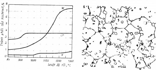 Hình 2 10 Mức độ hòa tan nguyên tố hợp kim vào austenit theo nhiệt độ nung d 1