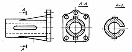 b c d Hình 7 1 Nội dung của phương pháp hình cắt và mặt cắt như sau Để 2
