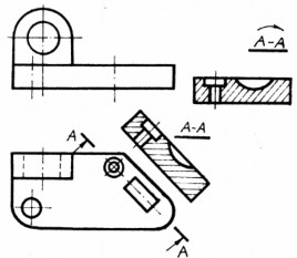 Hình 7 15 Khi sử dụng hình cắt bậc thì mặt cắt trung gian nối giữa các mặt 9