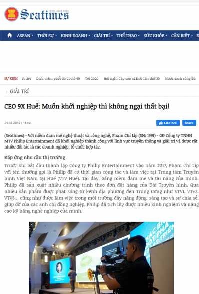 Hình 2 11 Philip Entertainment lên báo Seatimes Nguồn Báo Seatimes Email Marketing Kênh 5