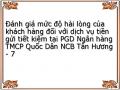 Đánh giá mức độ hài lòng của khách hàng đối với dịch vụ tiền gửi tiết kiệm tại PGD Ngân hàng TMCP Quốc Dân NCB Tân Hương - 7