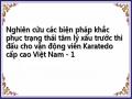 Nghiên cứu các biện pháp khắc phục trạng thái tâm lý xấu trước thi đấu cho vận động viên Karatedo cấp cao Việt Nam