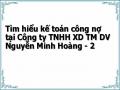 Tìm hiểu kế toán công nợ tại Công ty TNHH XD TM DV Nguyễn Minh Hoàng - 2