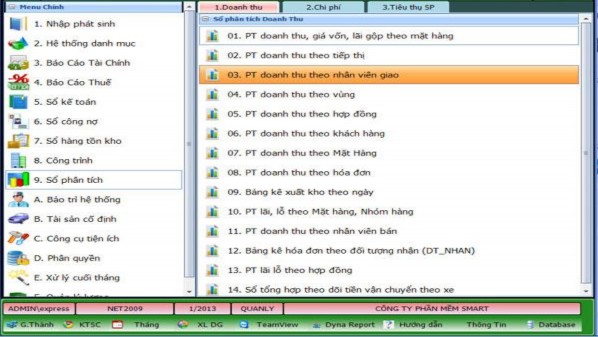 Hình 3 3 Giao diện hoạt động phần mềm kế toán SMART Phần mềm kế toán Smart 1