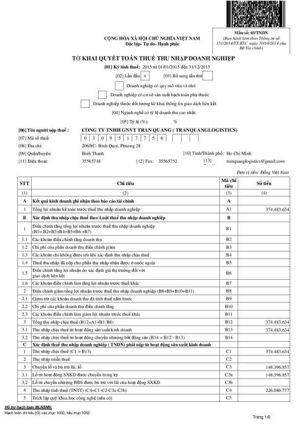– Chỉ tiêu I G H ♯ Chỉ tiêu I ˃ 0 doanh nghiệp sẽ bị phạt chậm nộp 3