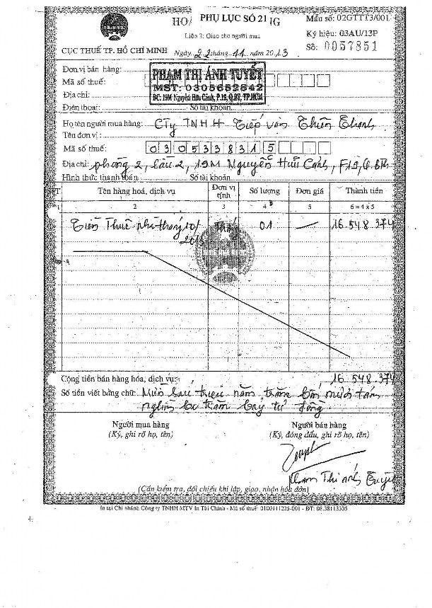 Kế toán doanh thu chi phí và xác định kết quả kinh doanh tại công ty TNHH Tiếp Vận Thiên Thanh 13 1