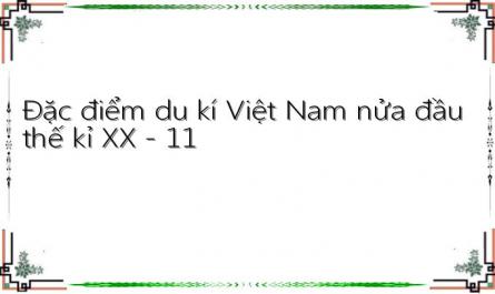 Đặc điểm du kí Việt Nam nửa đầu thế kỉ XX - 11
