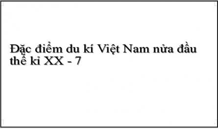 Khái Quát Quá Trình Lịch Sử Của Du Kí Việt Nam