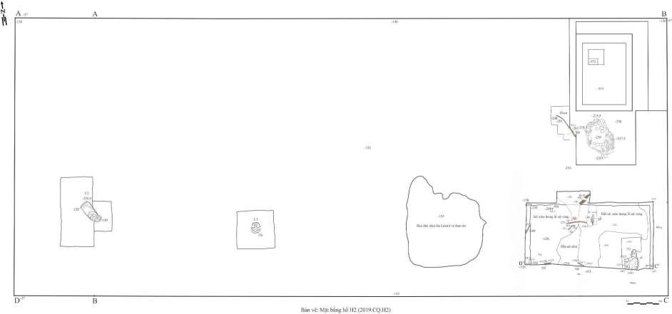 Bản vẽ 11 Mặt bằng hố 19 CQ H2 Vẽ chì Nguyễn Thị Thanh Hiếu Đồ họa vi 5