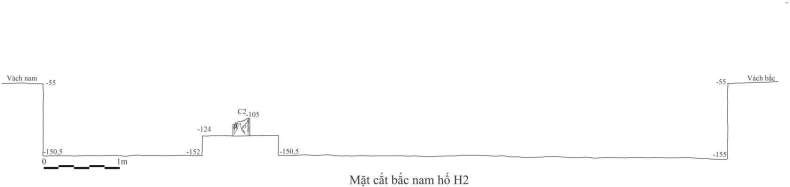 Bản vẽ 12 Mặt cắt Bắc Nam hố 19 CQ H2 Vẽ chì Bùi Văn Hùng Đồ họa vi 6