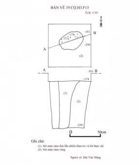 Bản vẽ 38 Mặt bằng và mặt cắt 19 CQ H3 F13 Người vẽ Bùi Văn Hùng Bản 10