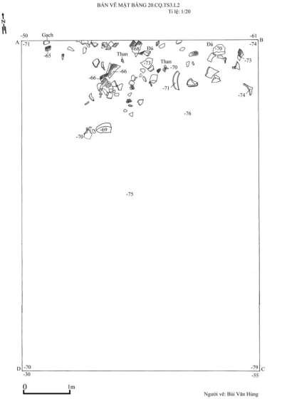 Bản vẽ 75 Địa tầng vách bắc 20 CQ TS3 Người vẽ Bùi Văn Hùng Bản vẽ 76 12