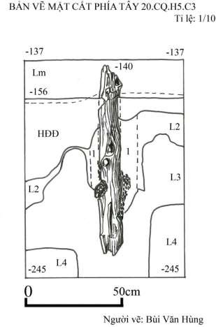 Bản vẽ 63 Mặt cắt phía tây 20 CQ H5 C1 Người vẽ Bùi Văn Hùng Bản vẽ 64 2