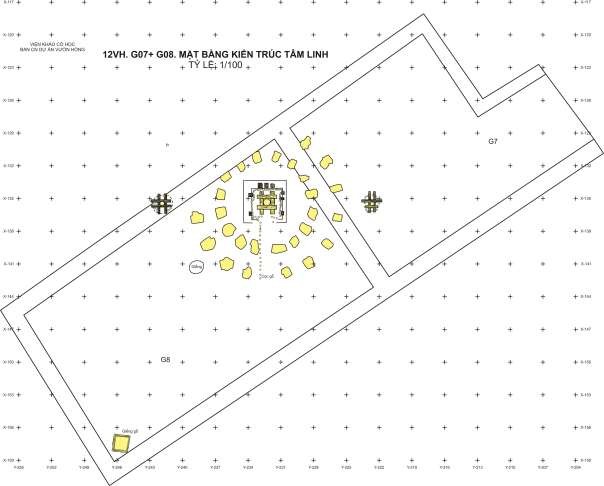 Bv 06 – 07 Mặt bằng di tích kiến trúc tròn tâm linh thời Lý 12 VH LY KT004 2