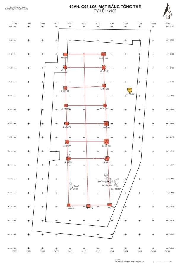 Bv 09 Mặt bằng giả định di tích kiến trúc thời Trần 12 VH TR KT001 Nguồn 5