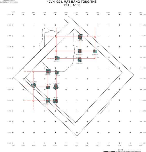 Bv 13 Mặt bằng di tích kiến trúc thời Lê Trung hưng 12 VH LTH KT004 Nguồn VKCH 1