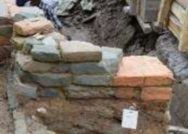 Ba 20 Mặt bằng bó nền góc Đông Bắc KT001 và KT002 thời Lý Nguồn VKCH Ba 19 33