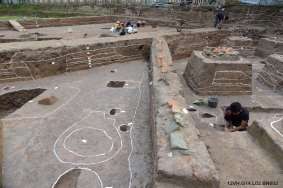 Ba 61 Dấu tích bó nền thời Lê sơ Nguồn VKCH Ba 62 Dấu tích mặt bằng di tích 41