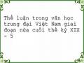 Thể luận trong văn học trung đại Việt Nam giai đoạn nửa cuối thế kỷ XIX - 5