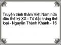 Truyện trinh thám Việt Nam nửa đầu thế kỷ XX - Từ đặc trưng thể loại - Nguyễn Thành Khánh - 16