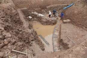 3 4 5 6 Hình 02 1 Dấu tích đường đi thời Lê Trung Hưng năm 2018 2 Dấu tích sân 11