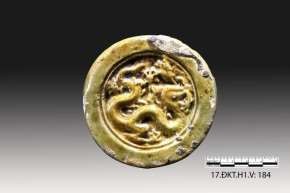 1 2 3 4 5 6 Hình 15 1 2 Đầu ngói ống trang trí rồng men vàng ký hiệu 1