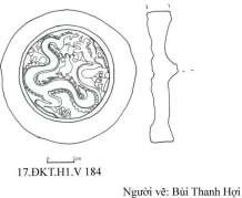 1 2 3 4 5 6 Hình 15 1 2 Đầu ngói ống trang trí rồng men vàng ký hiệu 2