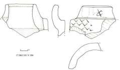 3 4 5 6 Hình 24 Đuôi ngói ống in chữ Hán 1 2 Đuôi ngói ống in chữ Hán Nhân 3 4 10