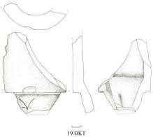5 6 Hình 24 Đuôi ngói ống in chữ Hán 1 2 Đuôi ngói ống in chữ Hán Nhân 3 4 12