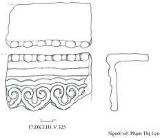 2 1 3 4 5 6 Hình 27 1 2 Diềm răng cưa men xanh trang trí loại 2 kiểu 2 ký hiệu 26