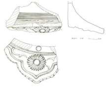 1 2 3 4 5 6 Hình 38 1 2 Đầu ngói trích thủy tráng trí hoa cúc loại 3 kiểu 3 ký 42