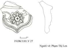 3 4 5 6 Hình 38 1 2 Đầu ngói trích thủy tráng trí hoa cúc loại 3 kiểu 3 ký hiệu 44