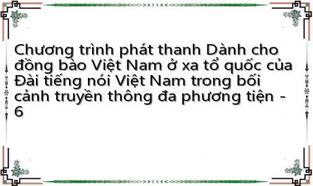 Lịch Sử Hình Thành Và Phát Triển Của Chương Trình Phát Thanh “Dành Cho Đồng Bào Việt Nam Ở