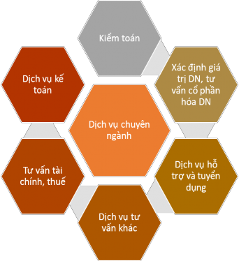 Sơ đồ 2 1 Các dịch vụ chuyên ngành của ASC Nguồn Đề xuất dịch vụ của 1