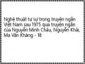 Nghệ thuật tự sự trong truyện ngắn Việt Nam sau 1975 qua truyện ngắn của Nguyễn Minh Châu, Nguyễn Khải, Ma Văn Kháng - 18