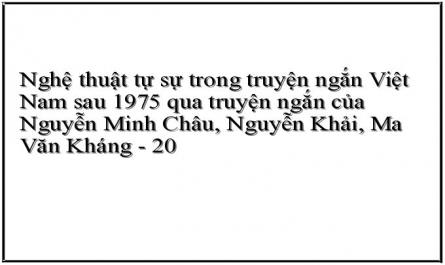 Nghệ thuật tự sự trong truyện ngắn Việt Nam sau 1975 qua truyện ngắn của Nguyễn Minh Châu, Nguyễn Khải, Ma Văn Kháng - 20