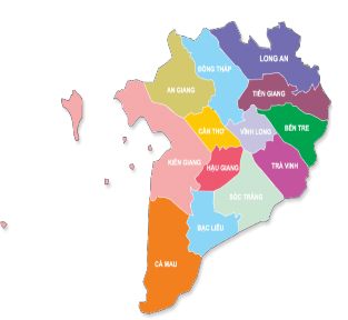 a Vùng Đông Nam Bộ b Vùng Tây Nam Bộ Hình 1 1 Bản đồ 19 đơn vị hành chính 2