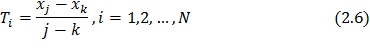 Ở đây X j và X k là được xem xét là giá trị của dữ liệu tại j và k 9