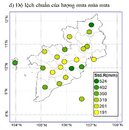 Hình 3 3 Lượng mưa năm a lượng mưa mùa mưa b lượng mưa mùa mưa từ 12