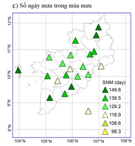 Hình 3 5 Phân bố của lượng mưa ngày lớn nhất Rx trung bình a độ lêch 16