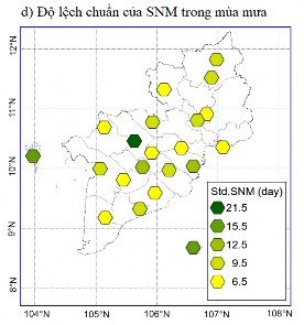 Hình 3 5 Phân bố của lượng mưa ngày lớn nhất Rx trung bình a độ lêch 17