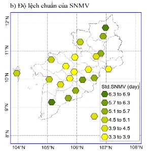 Hình 3 7 Phân bố SNMV và độ lệch chuẩn của nó a b từ số liệu quan 18