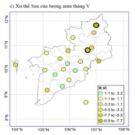 đậm thể hiện xu thế biến đổi đạt mức ý nghĩa 10 3 3 3 Xu thế biến 16