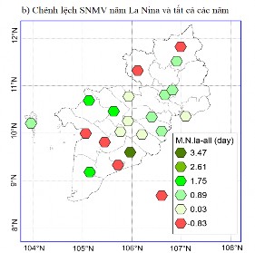 Hình 3 15 Chênh lệch SNMV trong các năm El Nino a và La Nina b và tất cả các 4