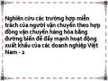 Nghiên cứu các trường hợp miễn trách của người vận chuyển theo hợp đồng vận chuyển hàng hóa bằng đường biển để đẩy mạnh hoạt động xuất khẩu của các doanh nghiệp Việt Nam - 2