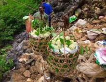 Hình 1 16 Vận chuyển na bằng dây cáp ở Chi Lăng Lạng Sơn b Đường cáp vận 4