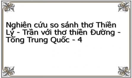 Thơ Thiền Với Văn Học Phật Giáo Thiền Tông Thời Lý-Trần (Việt Nam) Và Thời Đường-Tống