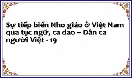 Sự tiếp biến Nho giáo ở Việt Nam qua tục ngữ, ca dao – Dân ca người Việt - 19